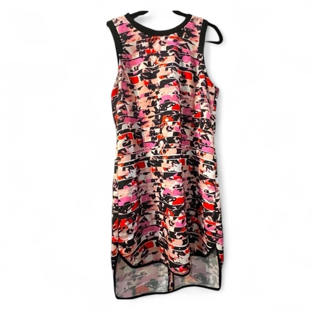Sam Edelman size Large Sleeveless sheath pink and black dress